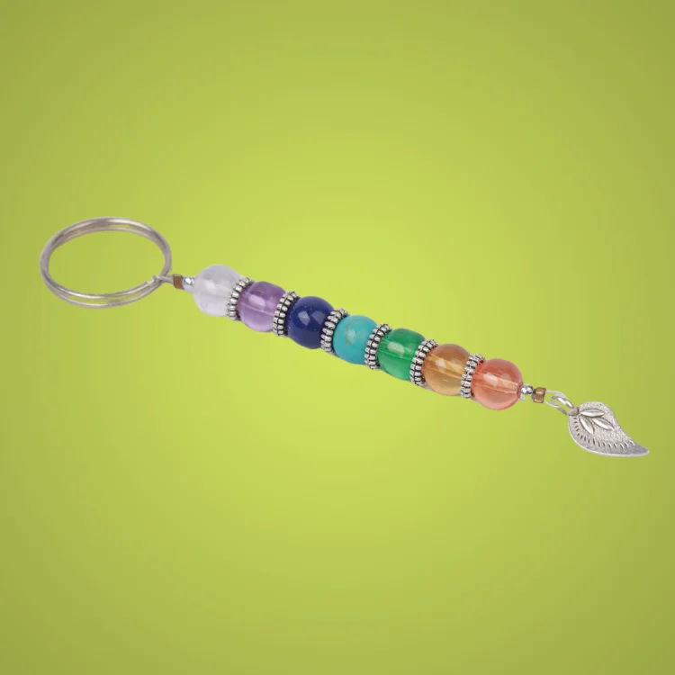 Natural Seven Chakra Key Chain